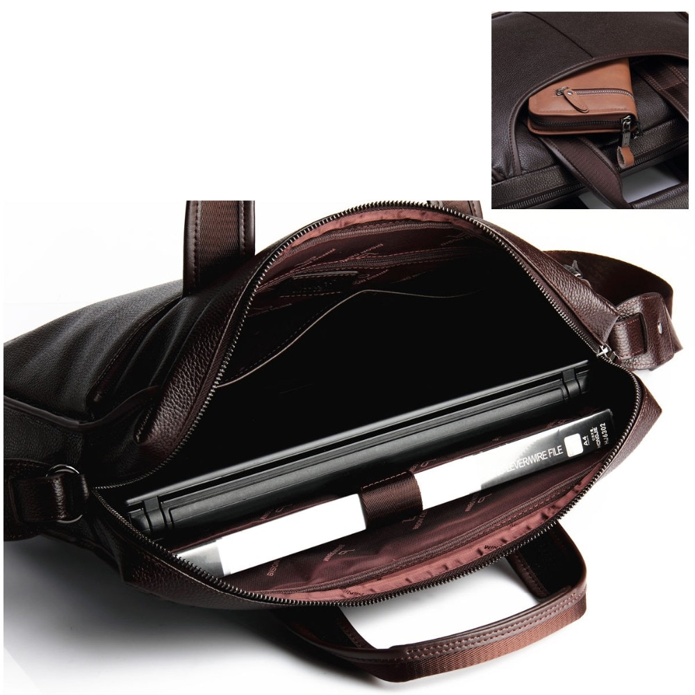 Business Genuine Leather Laptop Bag - Timobuy