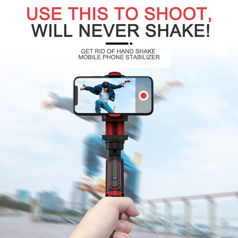 Phone Stabilizer Selfie Stick Video Shooting Vlog Anti-shake Stable Tripod Live Broadcast Device Camera Motion Handheld PTZ