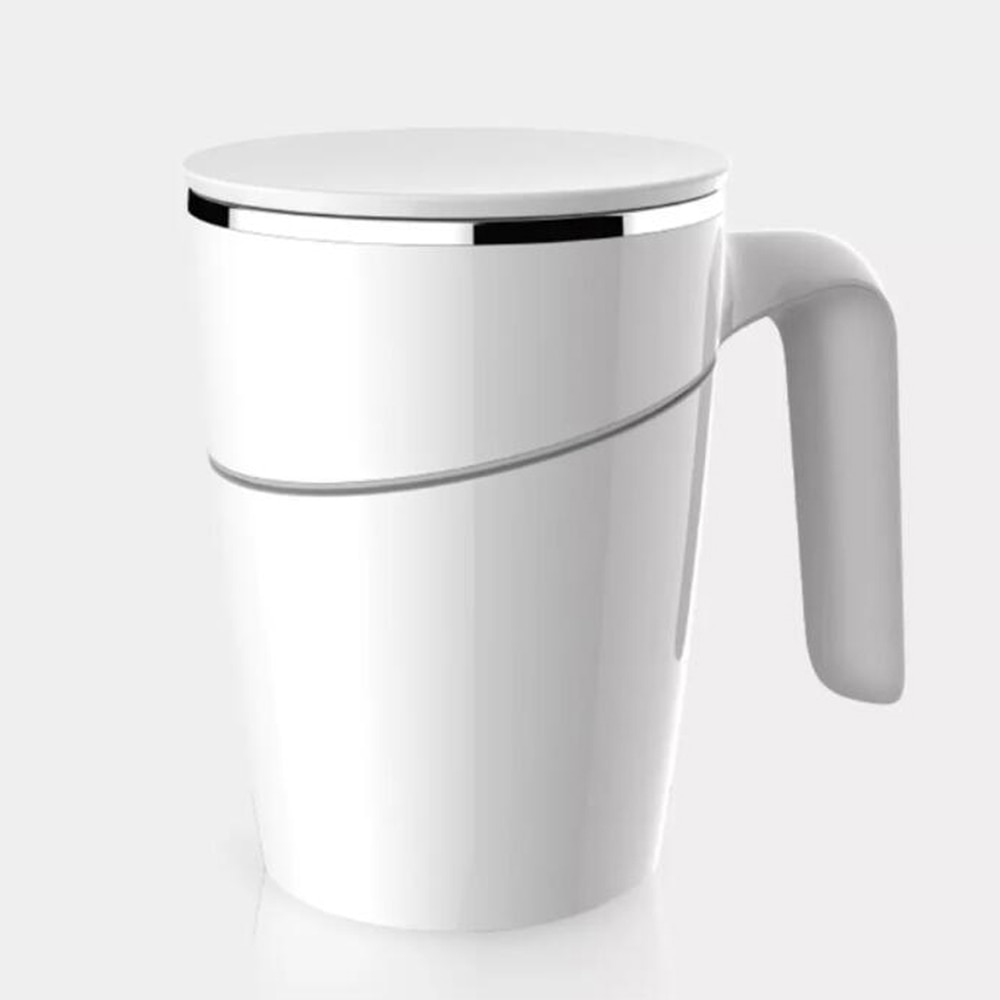 Fiu Elegant Cup 470ml Stainless Double Safe Splash Proof Leakproof Innovative Magic Nonslip Sucker Pouring Cup
