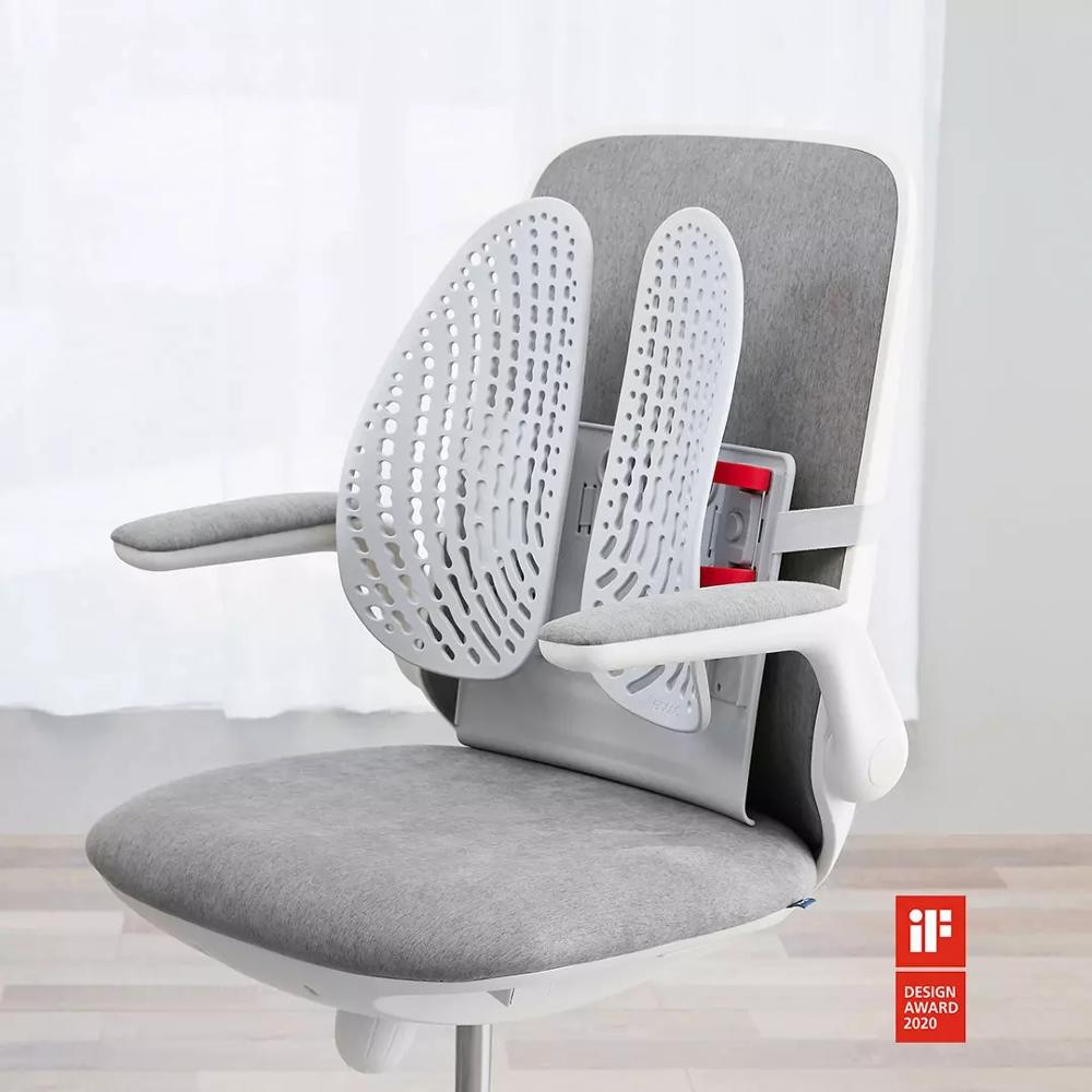 xiaomi Leband Adjustable Ergonomic Back Support One-key Lift Wrap-around Dynamic Comfortable Chair Back Pad from