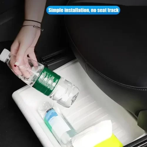 For Tesla Model Y Under Seat Storage Box Case Car Seat Organizer Vehicle Underseat Drawer Holder for Tesla Model Y Interior Tray - Image 3