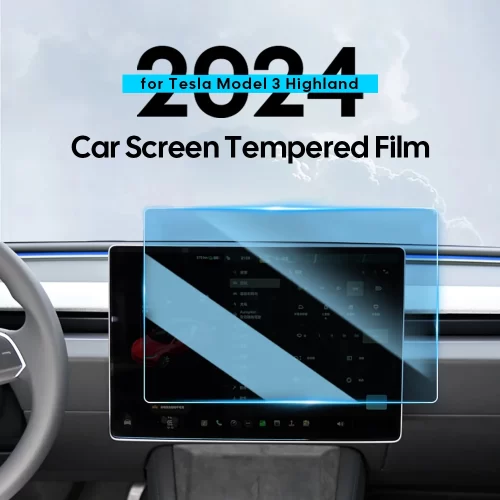Tempered Glass Film Protector for New Tesla Model 3 Highland 2024 Rear Row Center Control Touch Screen Protective Film - Image 3